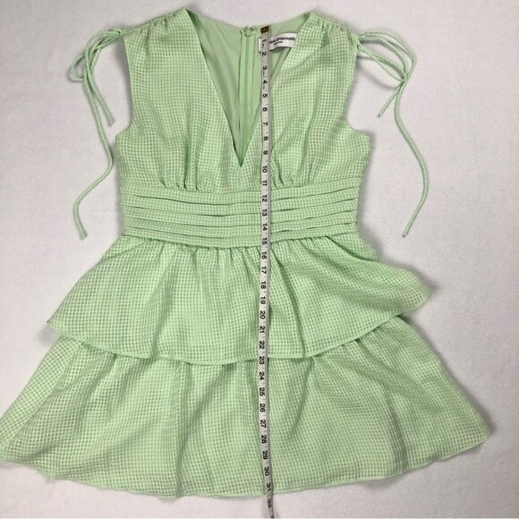Revolve Amanda Uprichard Westerly Gingham Checked Dress Hypermint Green Large - Picture 10 of 12